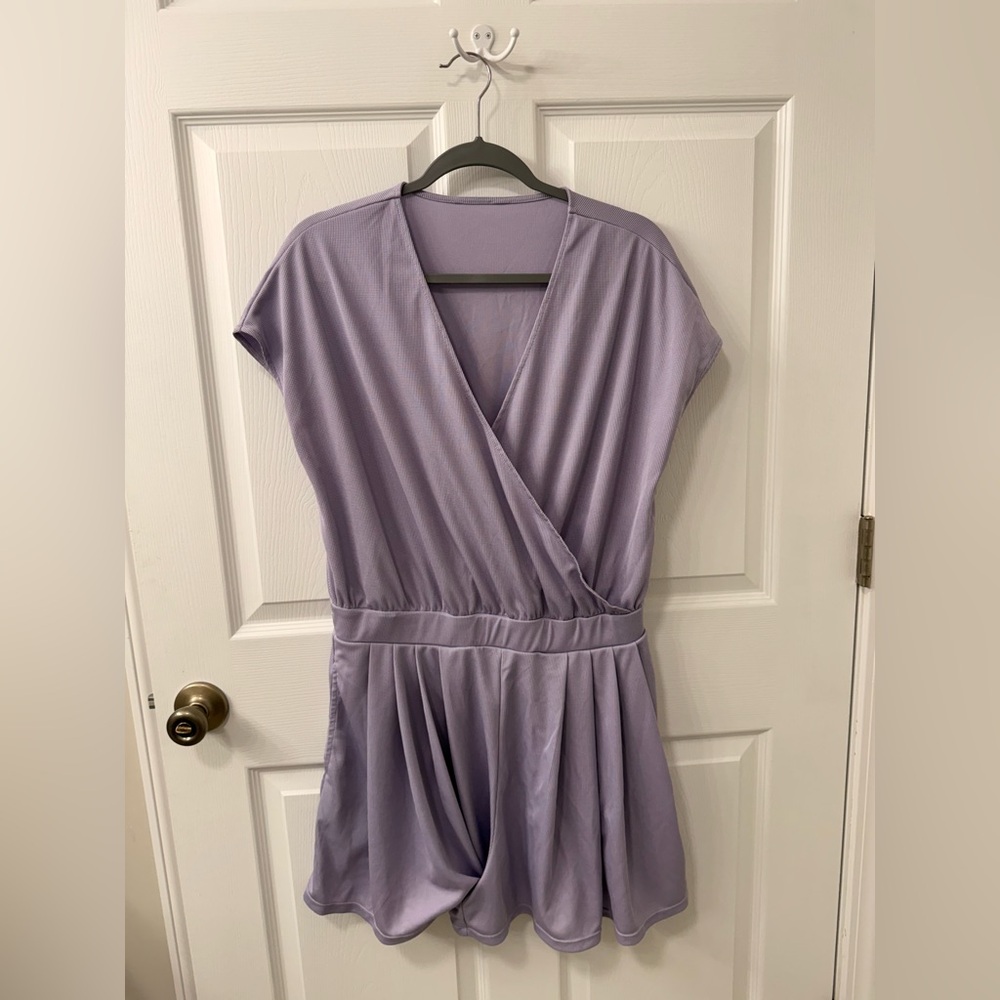 HALARA Light Purple V-Neck Romper